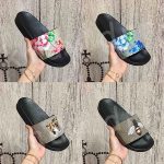 Color: 5 - Size: Eur 36 - Designer Rubber Slides Slippers Sandal Women Men Floral guccies Slides Woman Flats Platform Sandals Gear Sole Mule Striped Beach Causal Shoes Loafers Sliders 36-45