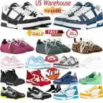 Color: Beige - Size: Eur43 - Top trainers skate original boxs lvs shoes Louis vuittonn Unisex high-quality designer shoes comfortable sports women casual shoe daily walking gym travel size 36-45