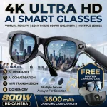 2026 New 32G Memory 800W 4K Camera Smart Glasses Men Photos&Videos 3600mAh Power Bank 120+Languages Translation AI Glasses Women