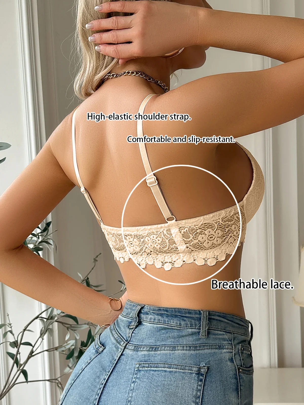 Modern Women's Lace Bra, Sexy Front-Clasp Push-Up Bra, Non-Padded, Breathable, Comfortable, Elegant, Sexy Lingerie Top - Image 3