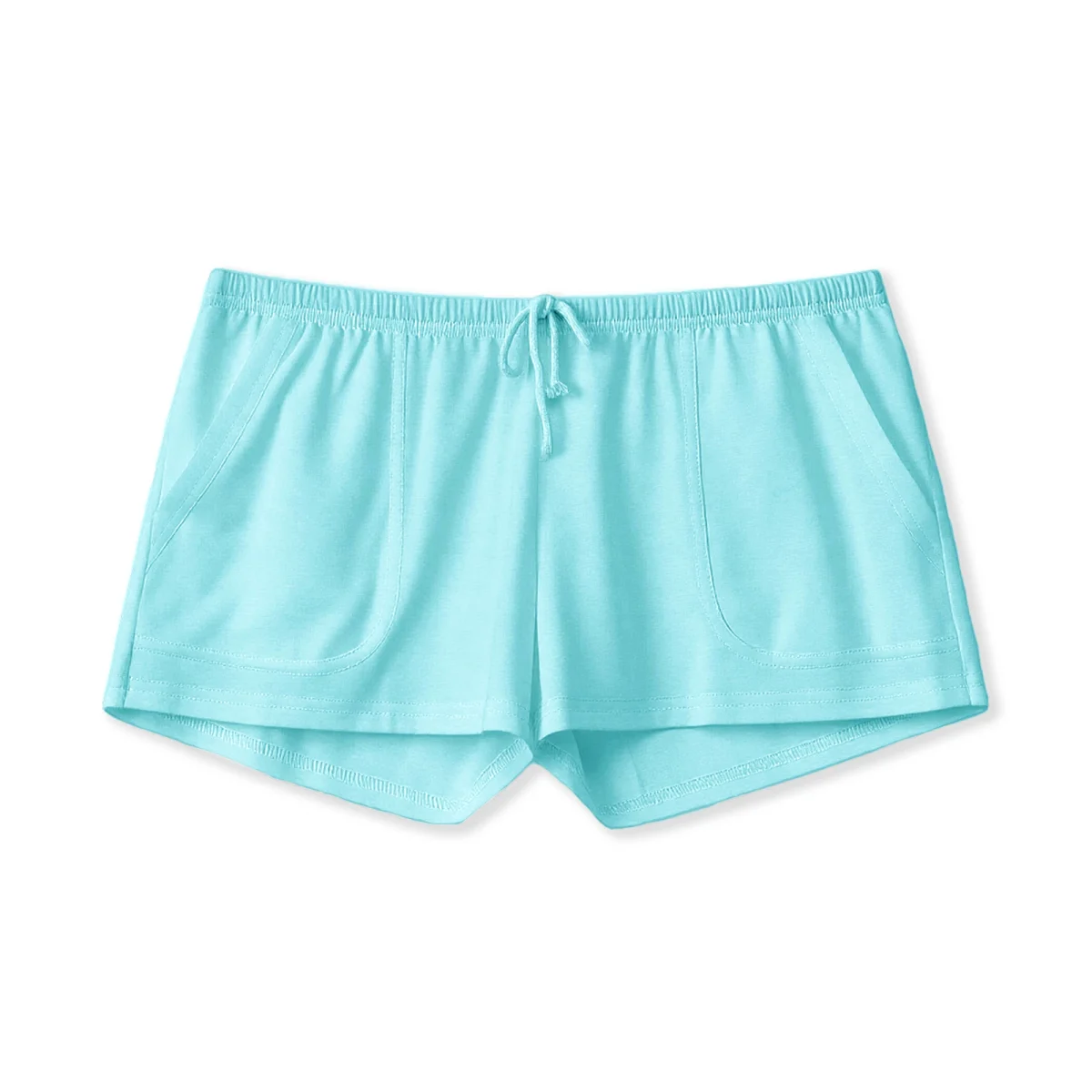 2026 Men's Summer Drawstring Shorts with Pockets Fashion Male Casual Shorts Solid Color Ultra-thin Breathable Shorts - Image 6