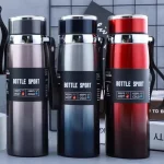 1L Thermal Water Bottle Vacuum Flasks Stainless Steel Thermos Bottle Keep Cold and Hot Water Bottle Thermos for Water Tea Coffee