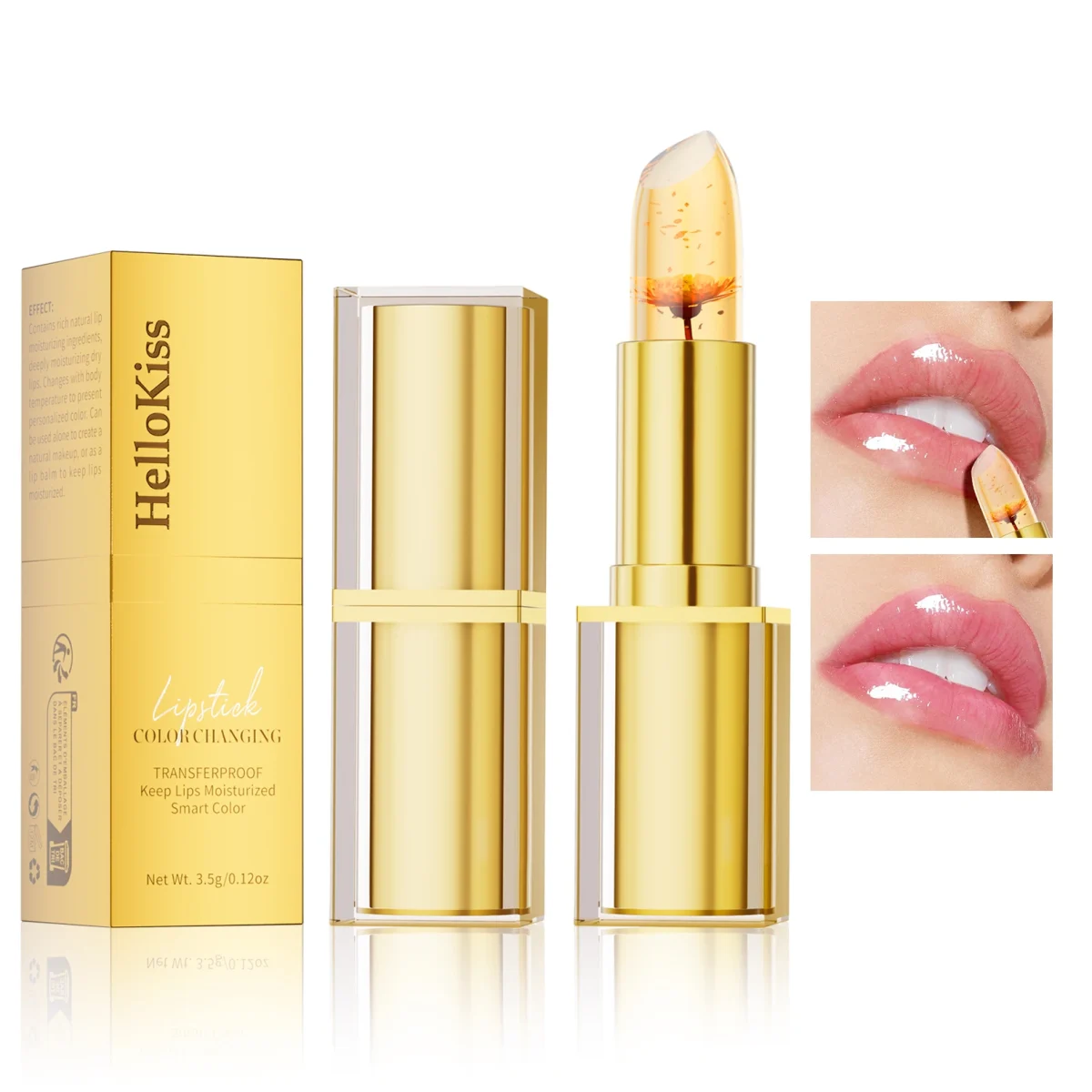 Hellokiss Crystal Color-changing Petal Lipstick for Women Moisturizes long-lasting and non-sticky cup lip balm - Image 6