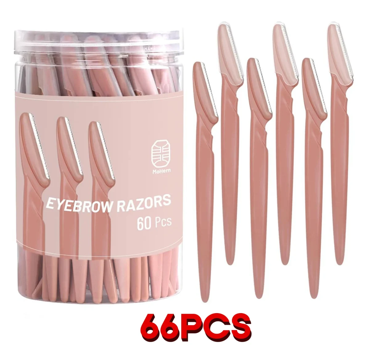 Eyebrow Trimmer 12/30/40/66PCS Brown Eyebrow Razor Safe Face Body Hair Removal Shaver Blades Woman Eyebrow Shaping Knife Razors - Image 9
