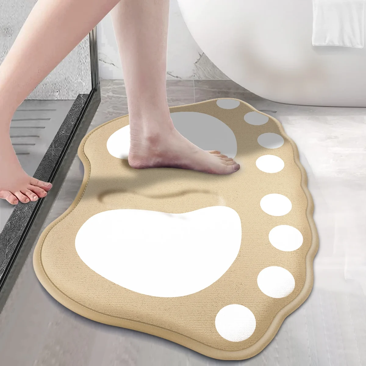 Bath mat anti slip bathroom mat claw pattern bathroom carpet absorbent bathroom carpet door mat floor mat home decoration - Image 8