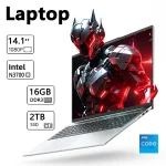 LENO Ultra Slim 14.1" Laptop Intel N3700 16GB 1TB 2TB Gaming Computer PC Windows11 Gamer office Ultra Slim Notebook 1920*1080