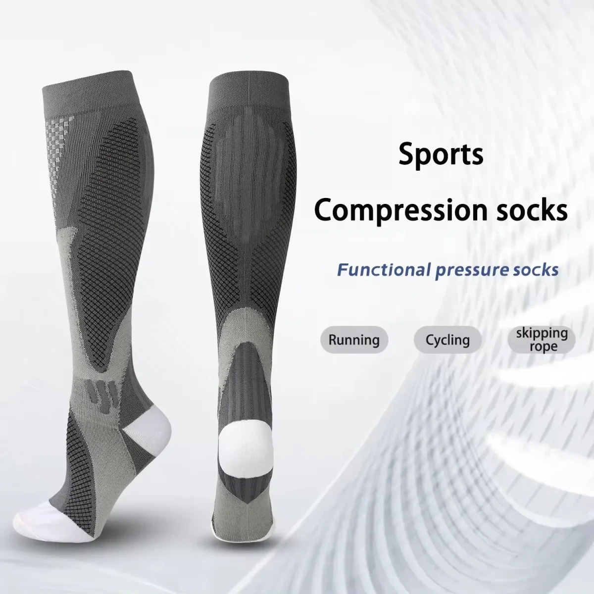 1PAIR Compression Socks Sport Socks Medical Nursing Stockings Prevent Varicose Veins Socks Pregnancy Nursing Athletic Soccer SOX - Image 2
