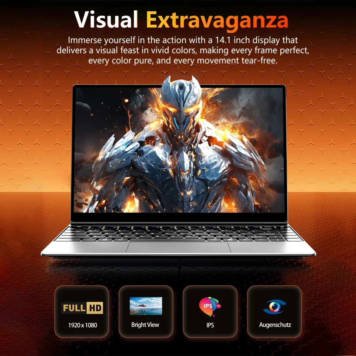 LENO Ultra Slim 14.1" Laptop Intel N3700 16GB 1TB 2TB Gaming Computer PC Windows11 Gamer office Ultra Slim Notebook 1920*1080 - Image 5
