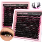 10Row 40D-200D 5D Fluffy Thick Lashes Clusters 10-18mmMix Wispy Individual Lashes Extensions Clusters DIY Makeup False Eyelashes