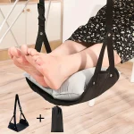 Adjustable foot hammocks for travel, car, airplane rest, office hanging, simple leg support foot pads, foot hammocks