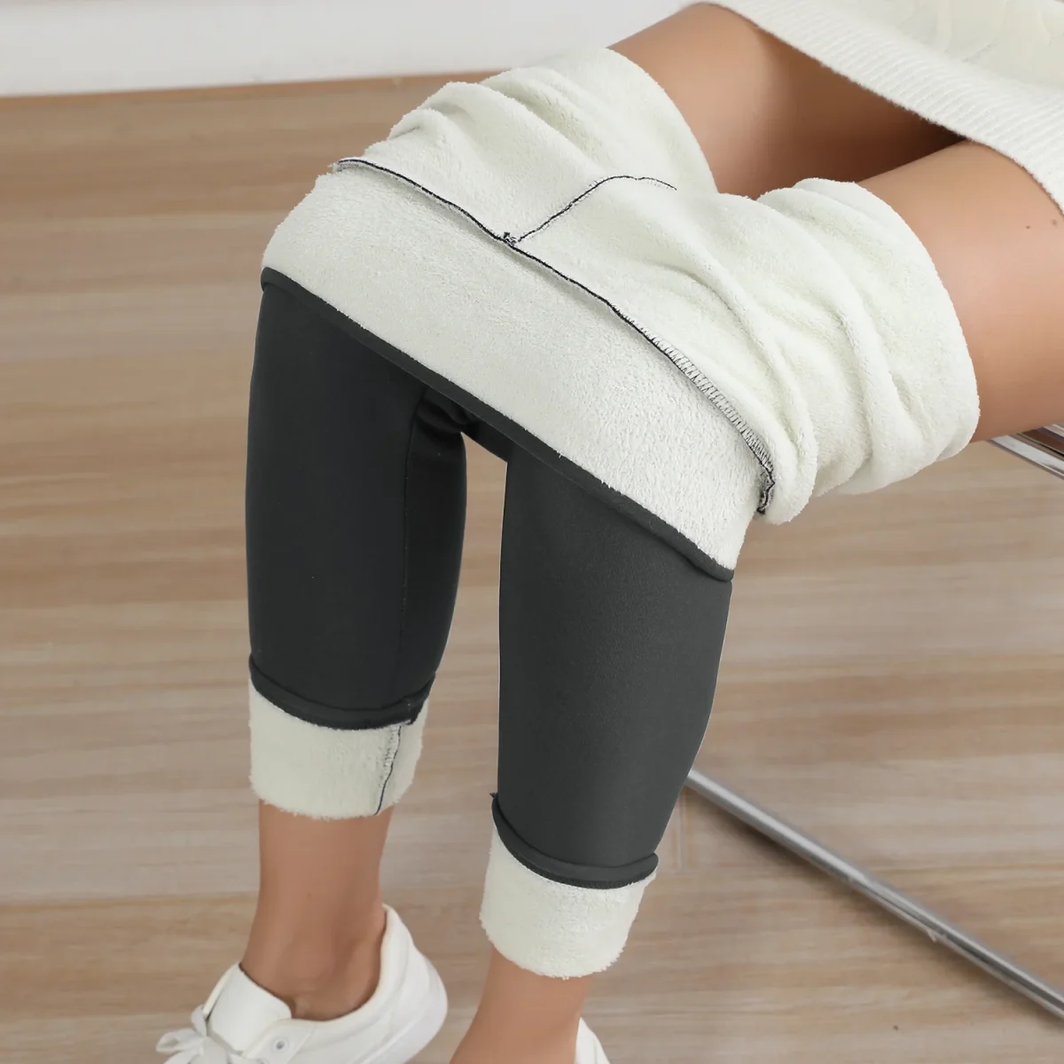 Autumn Winter Warm Fleece Women Leggings Velvet Thicken High Waist Tights Elastic Slim Solid Color Leggings Prevent Cold Tights - Image 7