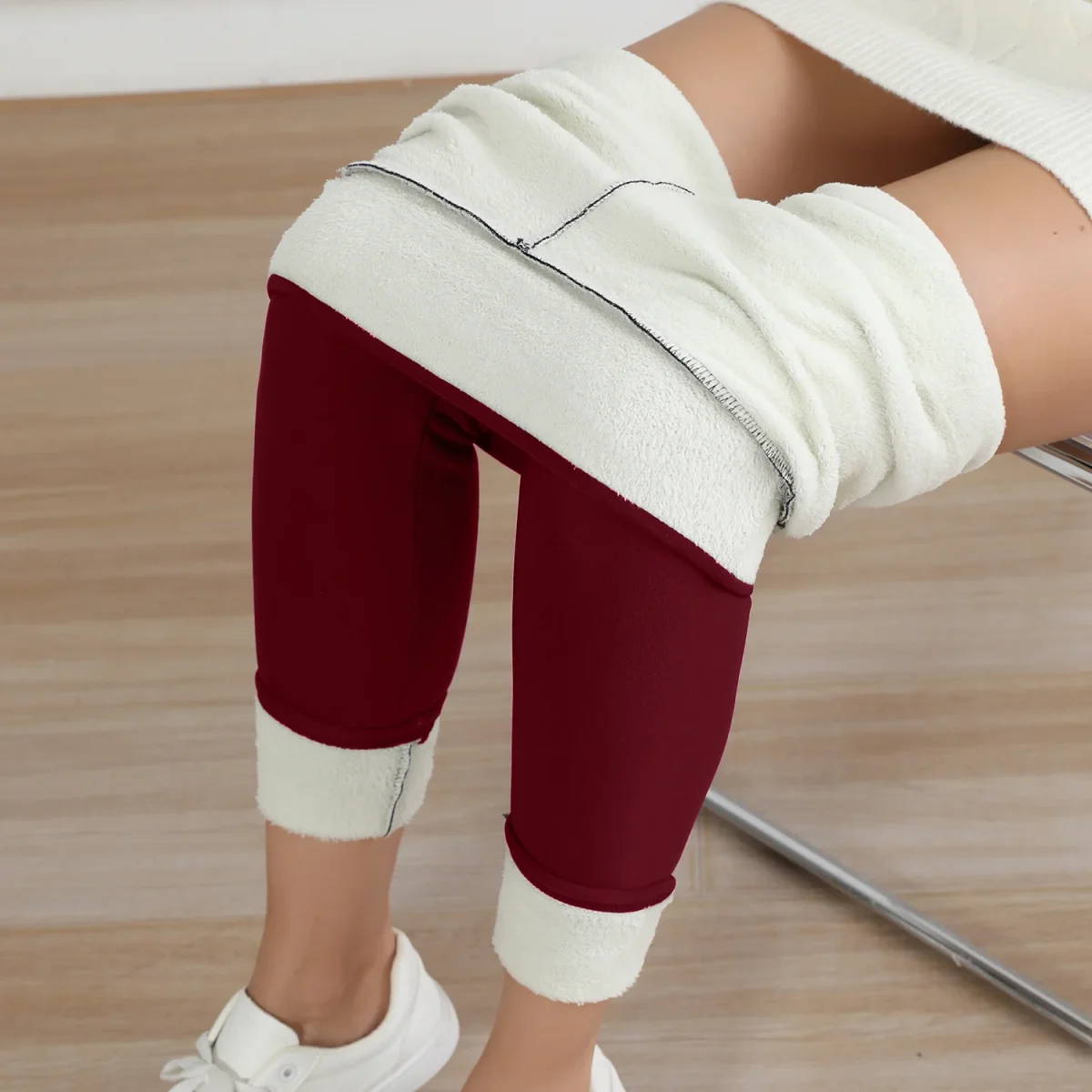 Autumn Winter Warm Fleece Women Leggings Velvet Thicken High Waist Tights Elastic Slim Solid Color Leggings Prevent Cold Tights - Image 10
