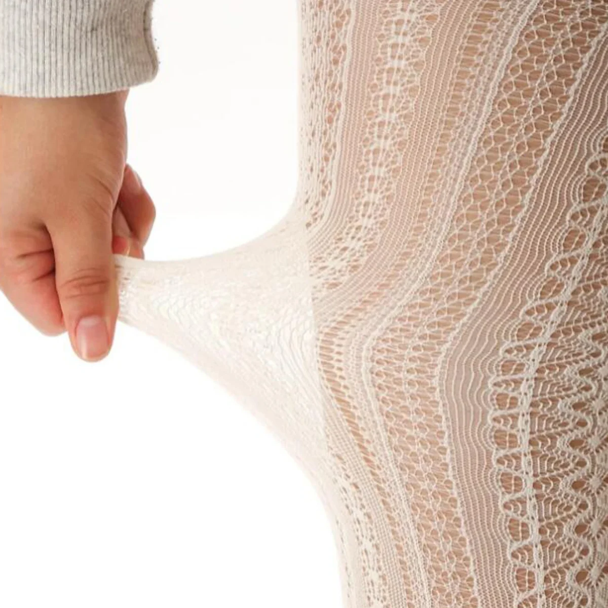Autumn Women Lolita Tights Lace Stockings Woman Hollow Out White Female Pantyhose Stockings Tattoo Tights Pattern - Image 6