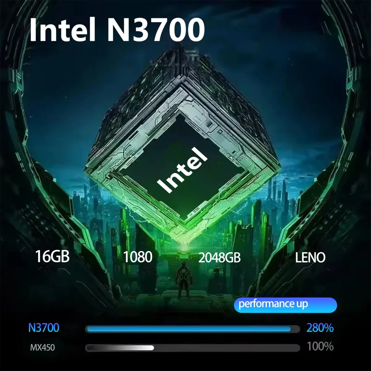 LENO Ultra Slim 14.1" Laptop Intel N3700 16GB 1TB 2TB Gaming Computer PC Windows11 Gamer office Ultra Slim Notebook 1920*1080 - Image 4