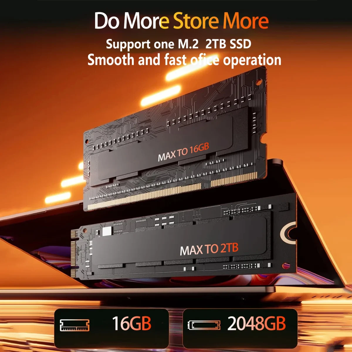 LENO Ultra Slim 14.1" Laptop Intel N3700 16GB 1TB 2TB Gaming Computer PC Windows11 Gamer office Ultra Slim Notebook 1920*1080 - Image 3