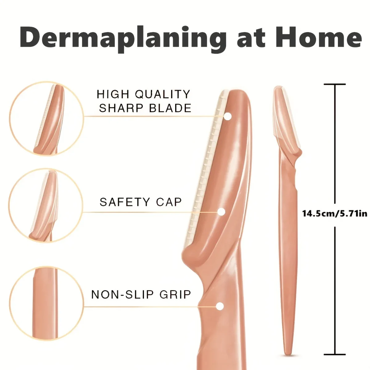 Eyebrow Trimmer 12/30/40/66PCS Brown Eyebrow Razor Safe Face Body Hair Removal Shaver Blades Woman Eyebrow Shaping Knife Razors - Image 4