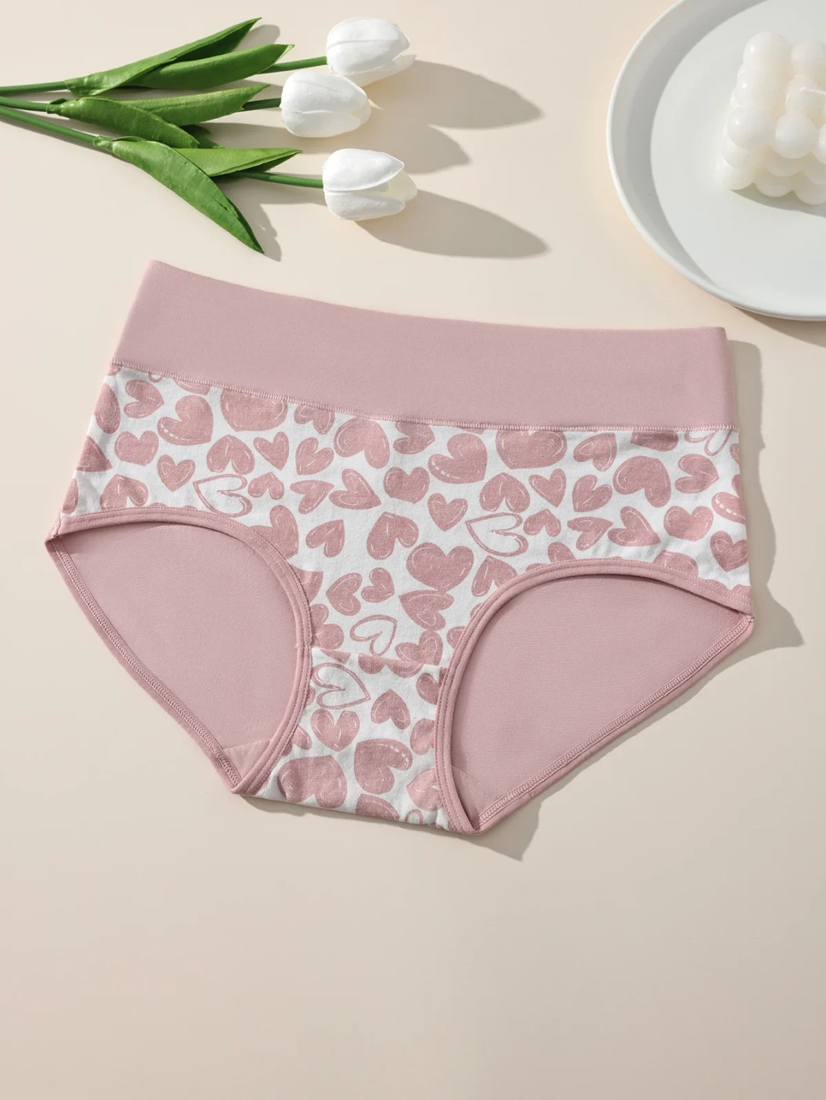 6Pcs Womens High Waist Cotton Underwear Belly Tightening Hip Lifting Oversized Comfortable Triangle Shorts - Image 2