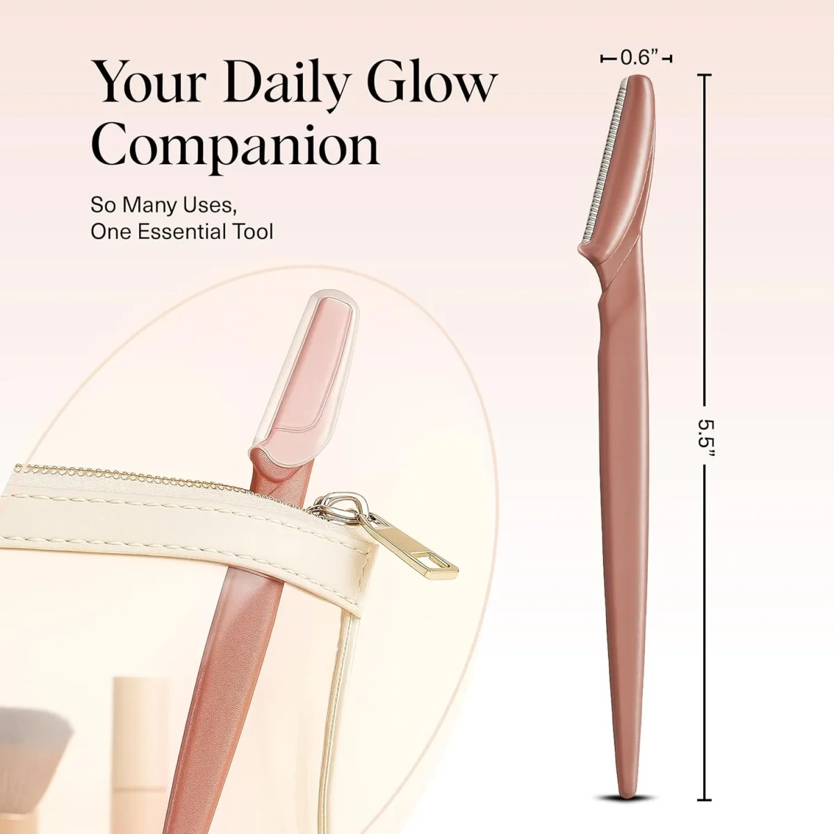 Eyebrow Trimmer 12/30/40/66PCS Brown Eyebrow Razor Safe Face Body Hair Removal Shaver Blades Woman Eyebrow Shaping Knife Razors - Image 5