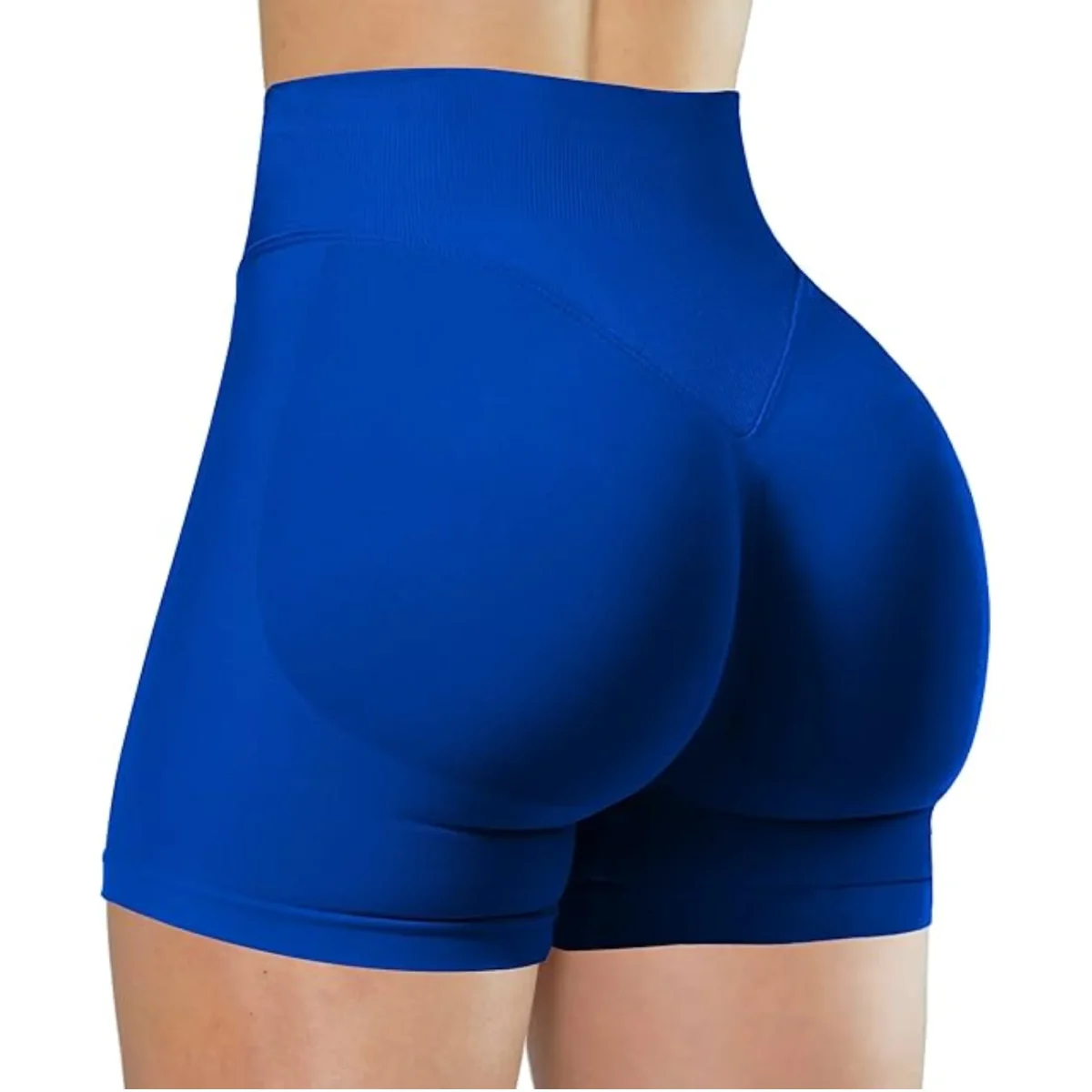 Summer High Waisted Yoga Shorts Fashionable and Sexy Running Fitness Pants Solid Color Yoga Leggings - Image 16