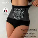 Beechip Seamless Women's High Waist Abdomen Control Panties Magnetic Therapy Warm Uterus Underwear Body Shaping Briefs