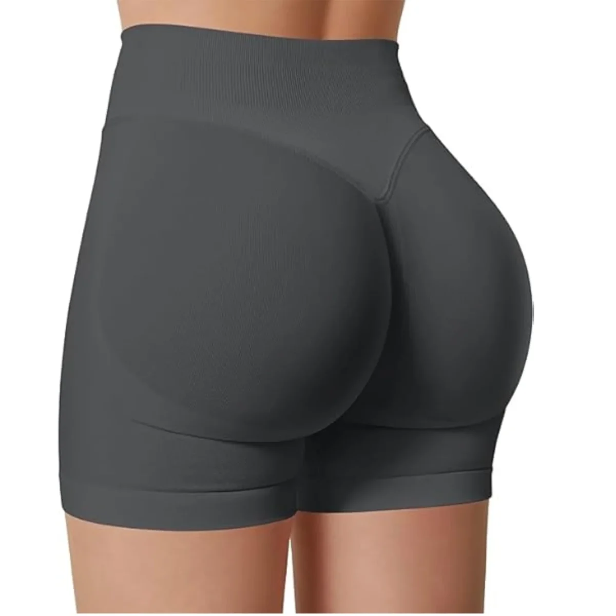Summer High Waisted Yoga Shorts Fashionable and Sexy Running Fitness Pants Solid Color Yoga Leggings - Image 15