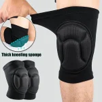 1Pair Knee Pads Thicken Sponge Volleyball Dancing Knee Protective Brace Gym Fitness Non Slip Unisex Basketball Yoga Knee Pads