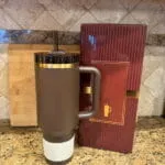 Color: Dark Gray - US Stock Chocolate gold Cosmo Pink Tumblers 40 oz H2.0 Cups with handle Lid and straw Target Red Holiday Mugs 40oz Tumblers DHL 3 Days Ddelivery