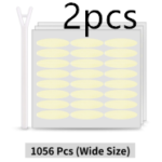 style: Wide 2pcs - Invisible Double Eyelid Stickers