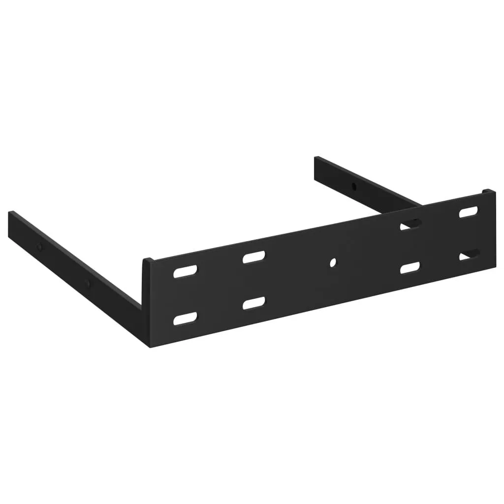 Floating Corner Shelves 4 pcs Gray 13.8"x13.8"x1.5" MDF - Image 6