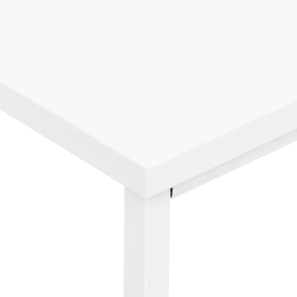 Industrial Desk with Drawers White 41.3"x20.5"x29.5" Steel - Image 7