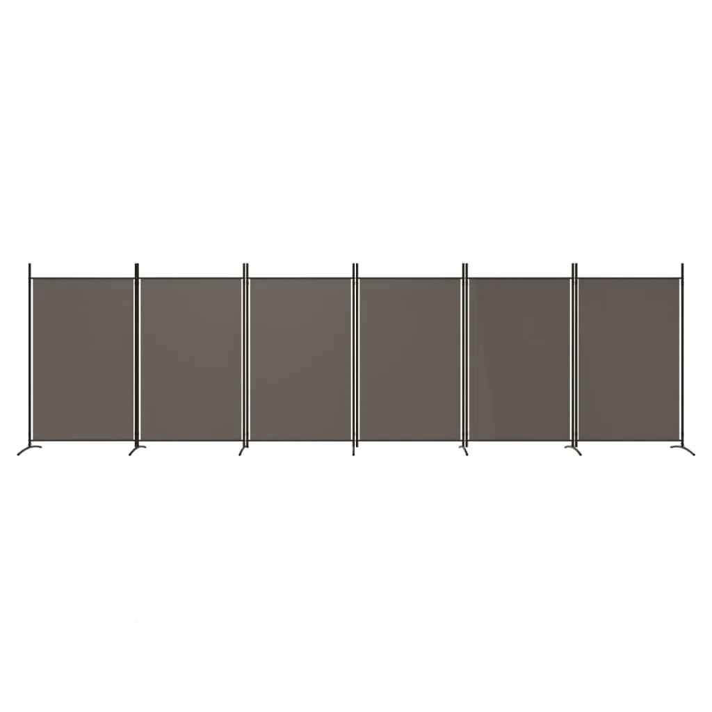 6-Panel Room Divider Anthracite 204.7"x70.9" Fabric - Image 3