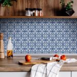 6" X 6" Wedgwood Blue And White  Peel And Stick Removable Tiles
