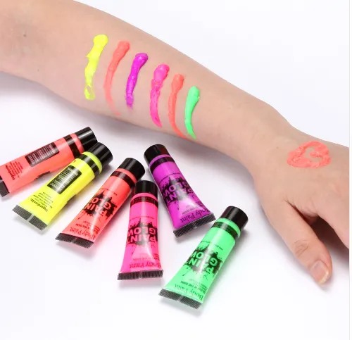 Color: Color 6pcs, Ml: 25ml - Environmentally friendly non-toxic body paint