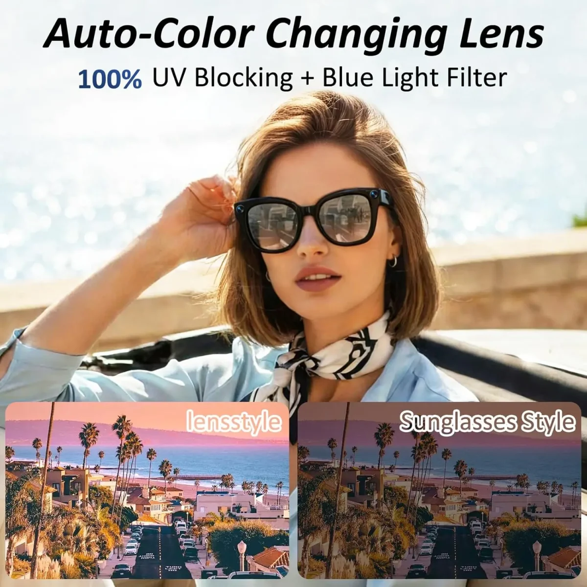 2026 New 3600mAh Large Capacity Smart Glasses 800W Pixel Anti-shake Camera 120+Language Translation Video Recording Call Glasses - Image 4