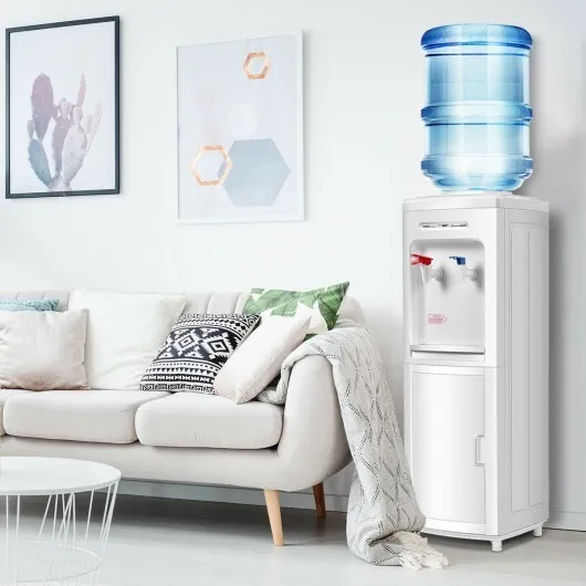 5 Gallons Hot and Cold Water Cooler Dispenser with Child Safety Lock - Image 2