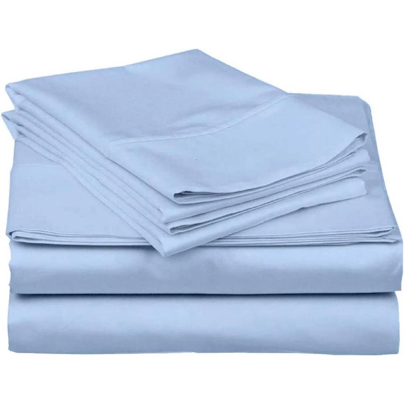 FBLECS945281462-2.jpg Full Blue 100-Percent Egyptian Cotton 1000 Thread Count 4-Piece Sheet Set - Image 1