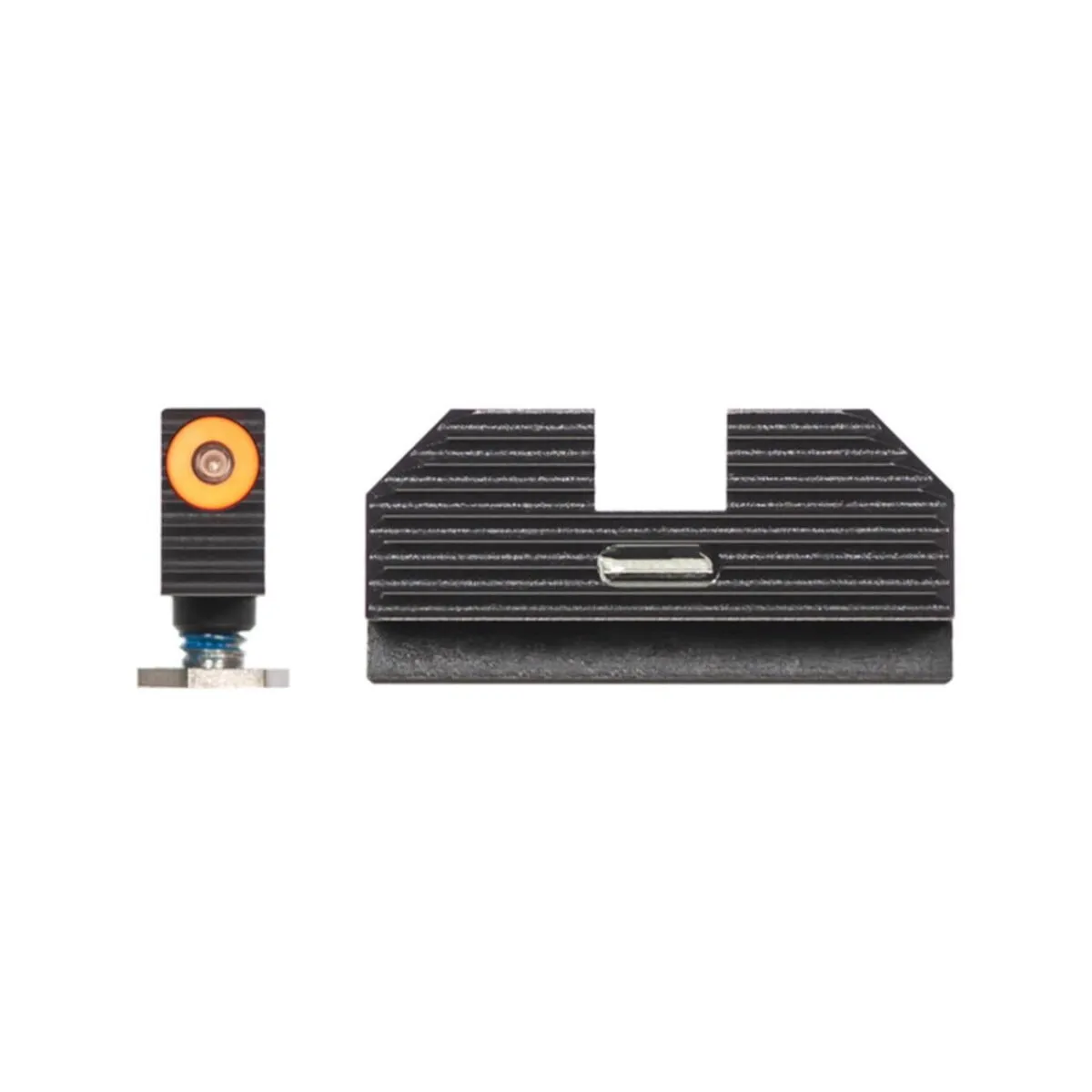 Night Fision Costa Ludus Night Sight Set for Glock 17/19/34 - Orange Tritium Front Ring/Tritium Blac - Image 2