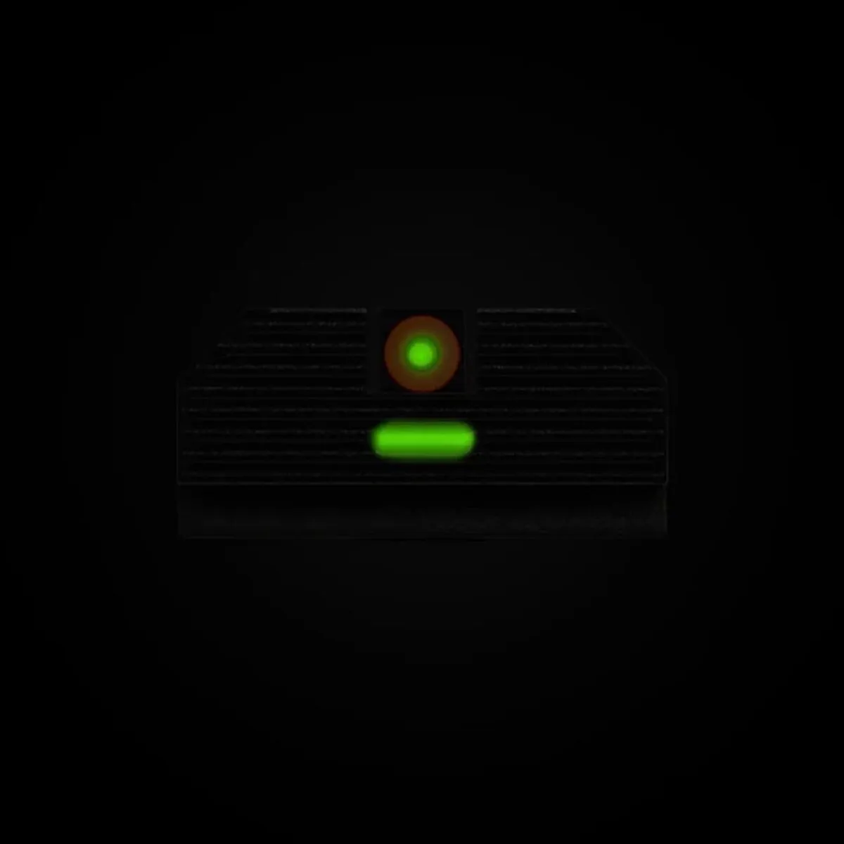 Night Fision Costa Ludus Night Sight Set for Glock 17/19/34 - Orange Tritium Front Ring/Tritium Blac - Image 3