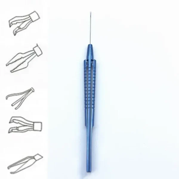 Color: Orange - Retinal Capsulorhexis forceps Intraocular Ophthalmic micro Surgical Instruments