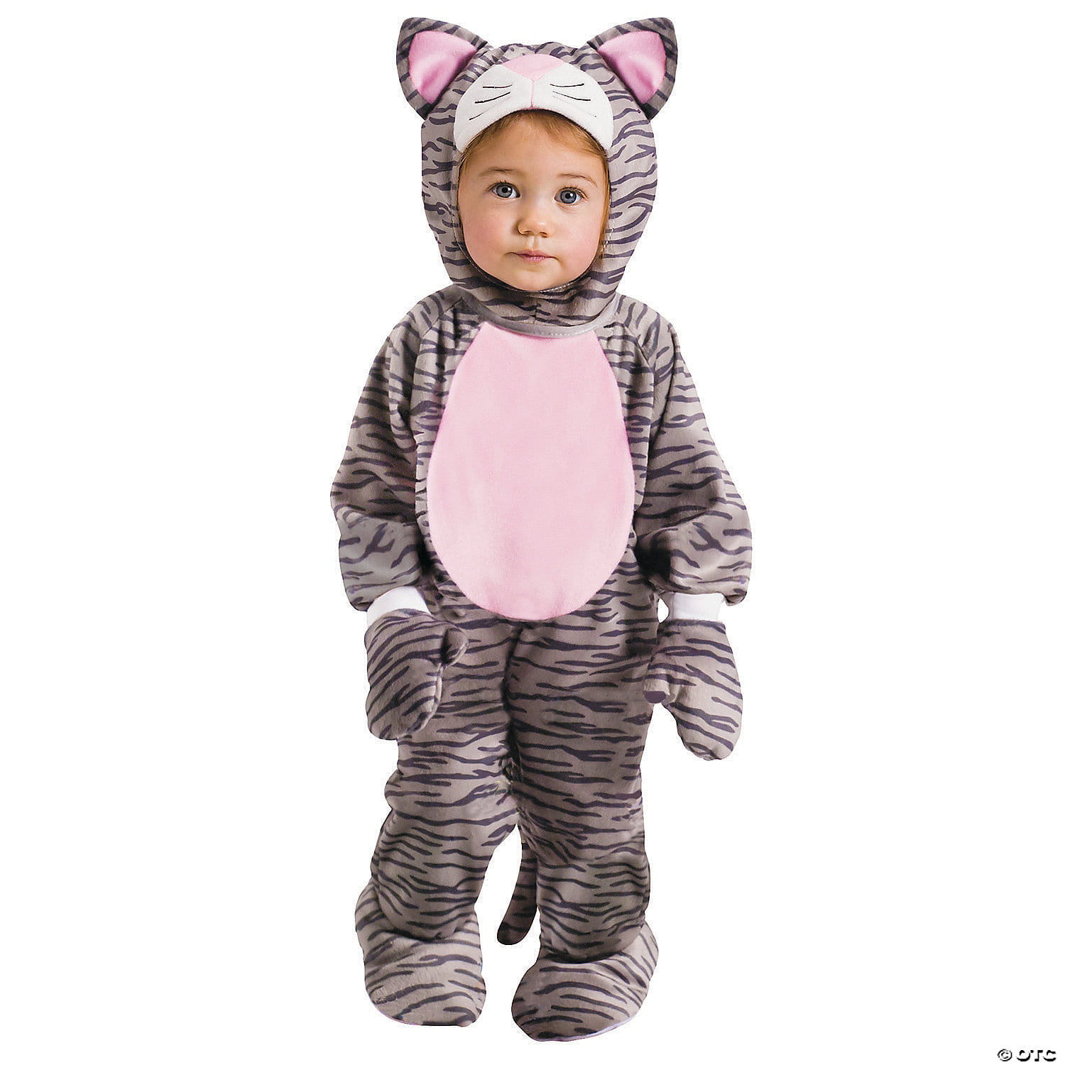MR01FW117041S.jpg Baby Grey Stripe Kitten Costume 612 Months - Image 1