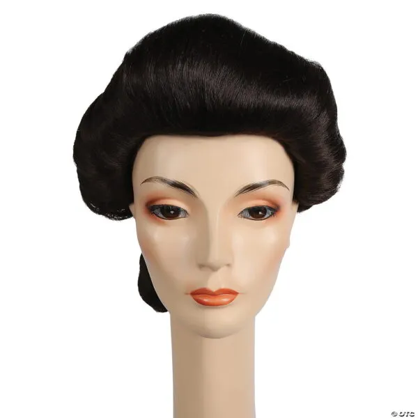 Adults Brown Ponytail with Curls Wig