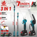 ONEVAN Brushless 3in1 Electric High Branch Saw &Pruning Shear Tree Cutting Tool With Telescoping Pole For Makita 18V Battery Pin