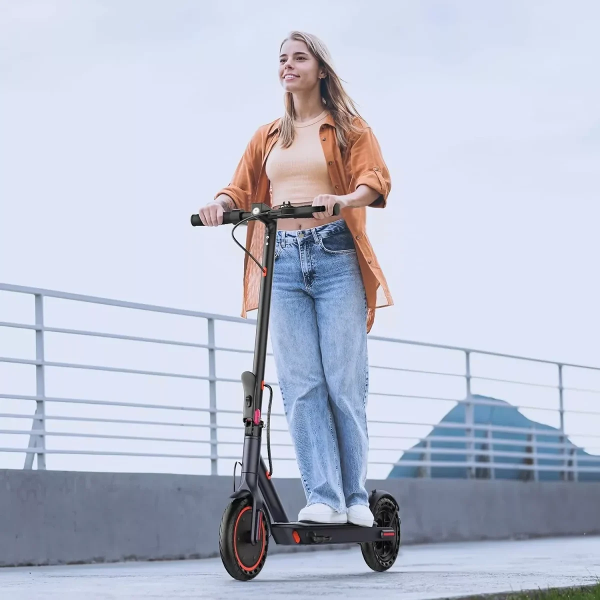 AOVOPRO LADPED LP60 Electric Scooter 350W 19mph Max Speed 8.5inch tire Folding Electric Scooter 16miles Max Range for Adult - Image 6