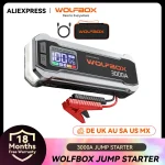 WOLFBOX 3000Amp Car Jump Starter Booster Battery Jumper Power Bank Fast Charger
