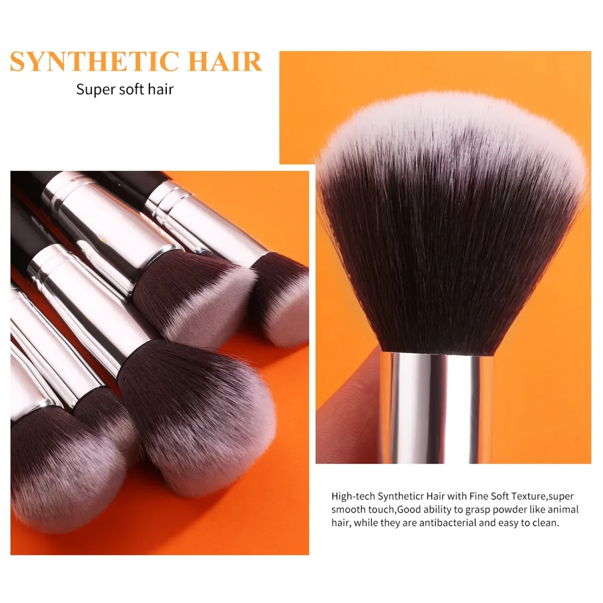 Handle Color: Green, Ships From: Poland - BEILI Makeup Brush Set with Holder 30-42Pcs Professional Foundation Powder Blush Eyeshadow Blending Brushes Kit Make Up Tools - Image 4