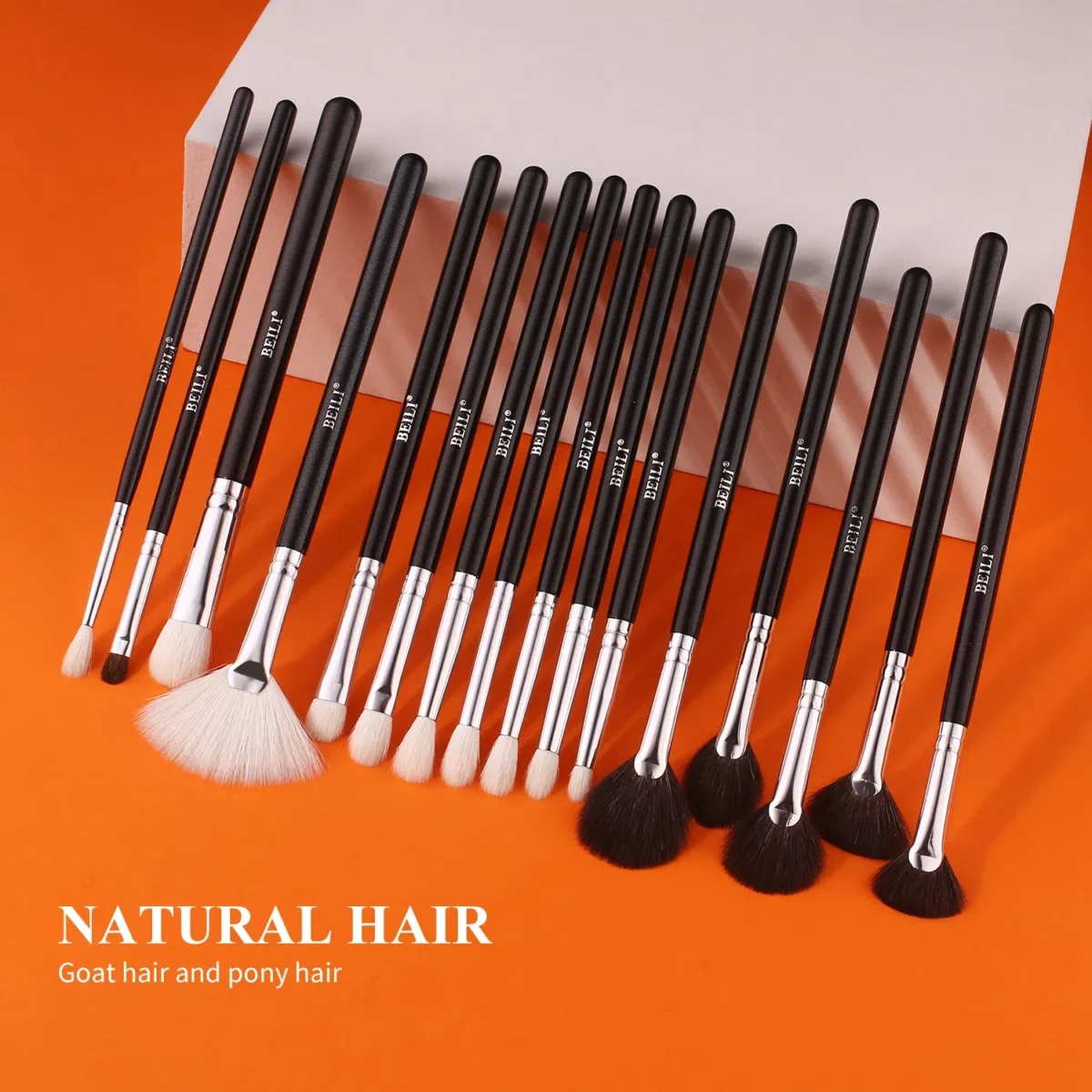 Handle Color: Green, Ships From: Poland - BEILI Makeup Brush Set with Holder 30-42Pcs Professional Foundation Powder Blush Eyeshadow Blending Brushes Kit Make Up Tools - Image 5