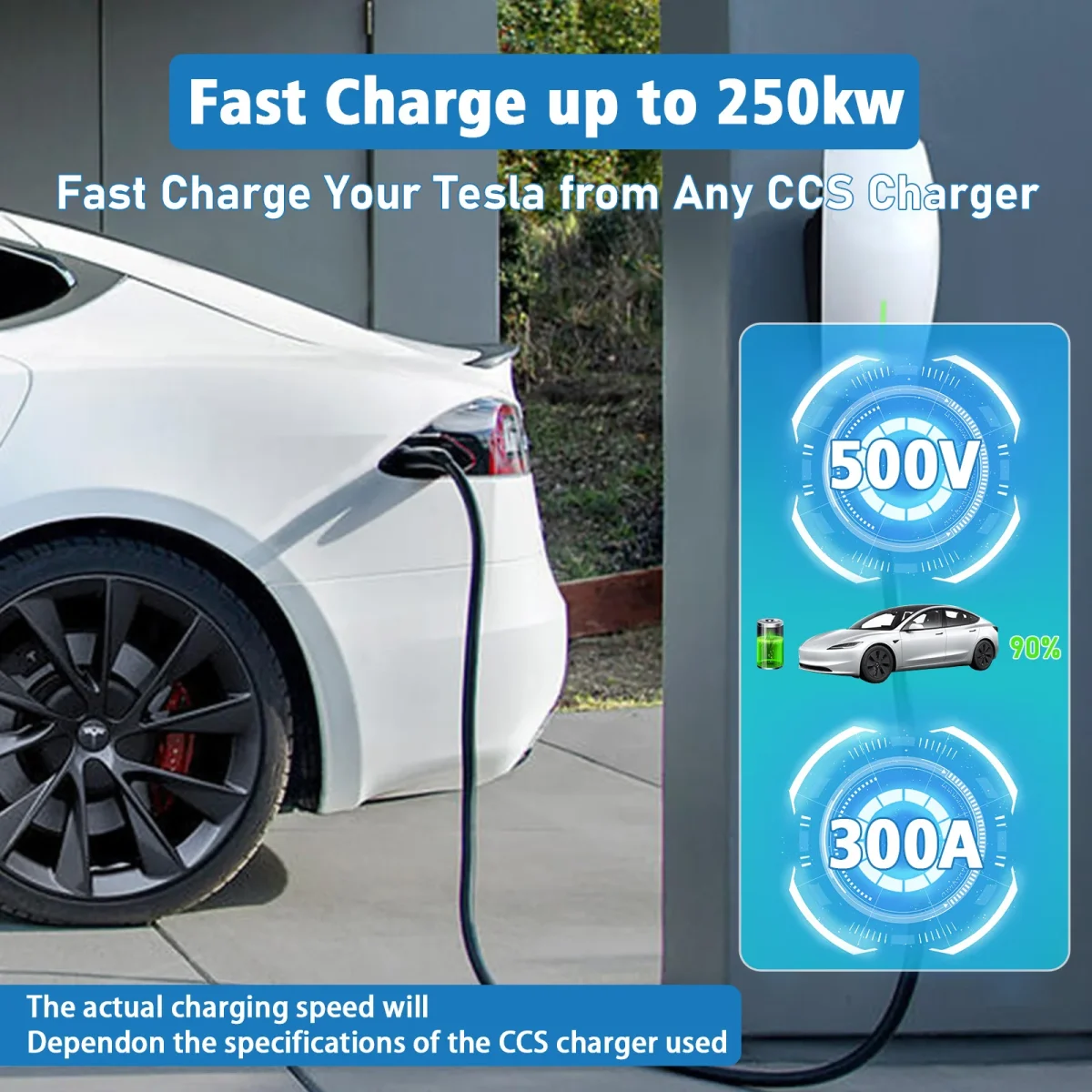 For Tesla Model 3/X/Y/S EV Charger DC Adapter CCS1 To Tesla 250KW Electric Vehicle Convertor Charging Station Converter - Image 5