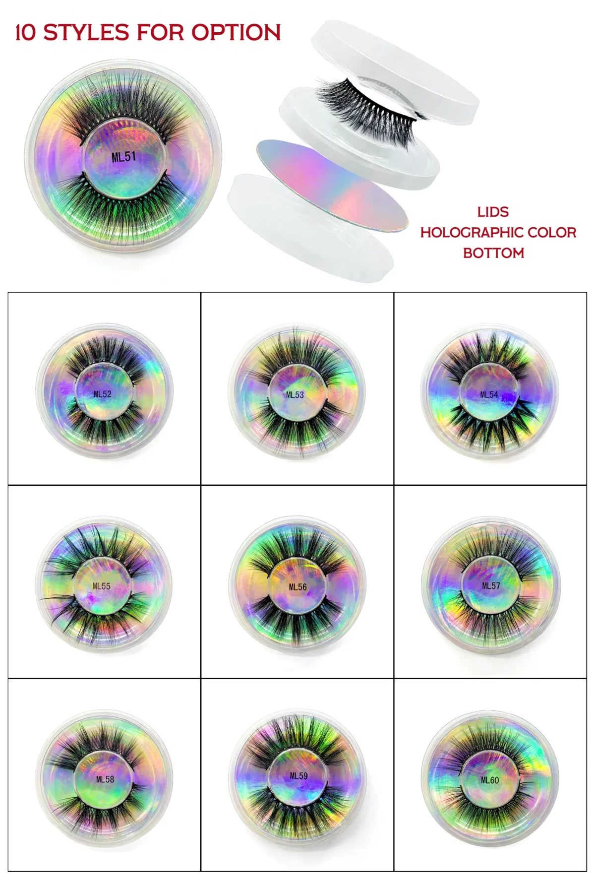 Color: Red Wine, Ships From: United States - Fake Eyelashes Wholesale Fluffy False Eyelashes Makeup Eyelash Extension Accessoires Faux Mink Lashes maquiagem - Image 3