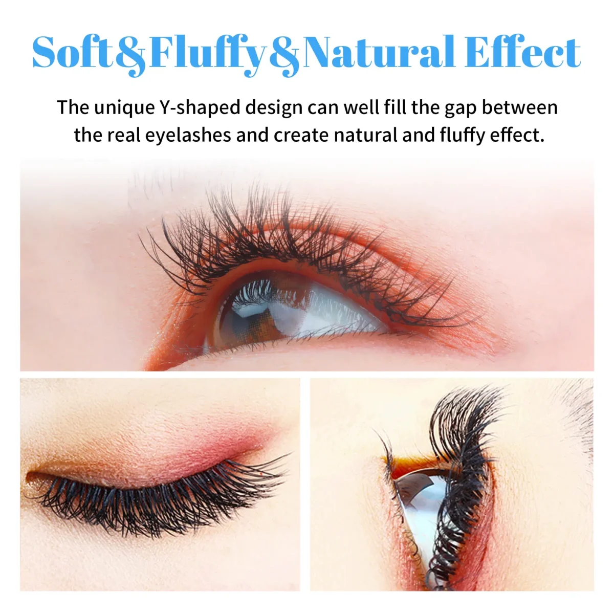 Color: Brushed Chrome, Curl: D, Thickness: 0.07mm, Length: 13mm, Ships From: CHINA - Gemerry YY Shaped Eyelash Extension Automatic Flowering W Shape Bloom 3D 4D 5D 6D 8D Premade Fans Eyelash Makeup Volume Lashes - Image 4