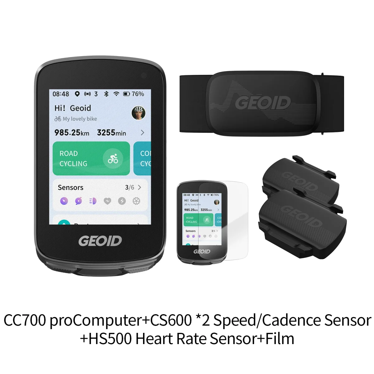 GEOID CC700Pro Bike Computer Wireless Color Touchsreen Bicycle Speedometer Map Navigation Cycling Speedometer Odometer - Image 8
